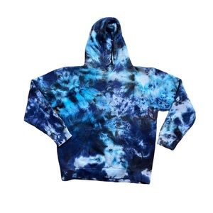 Hand Dyed Tie Dye Sweatshirt Hoodie